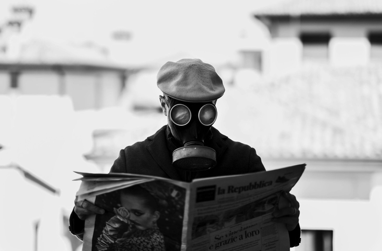 man with a mask