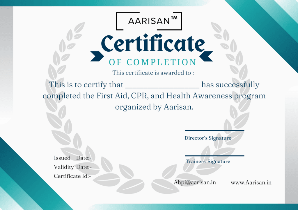 Certificate of Completion